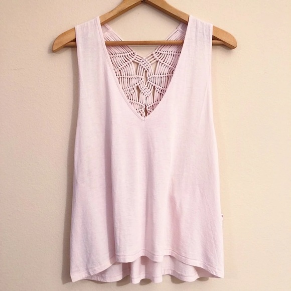FREE PEOPLE Wilder Macrame Racerback Tank BNWT - Picture 10 of 13